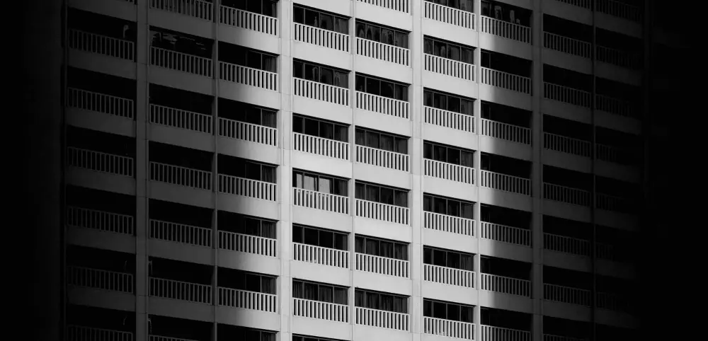 Apartment building facade